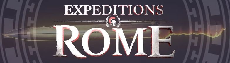 Title screen of Expeditions: Rome